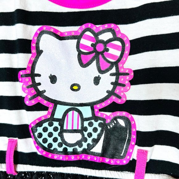 Hello Kitty Sparkle Mesh Dress Girls' Size XS 4/5 - Picture 2 of 7